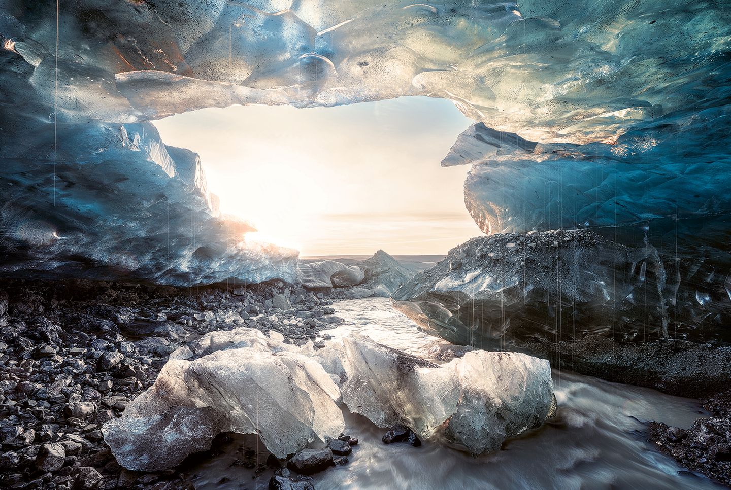 Eishöhle am Jökulsárlón, Südküste Island