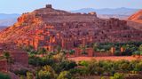 Wüstenort Quarzazate in Morocco