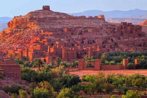 Wüstenort Quarzazate in Morocco