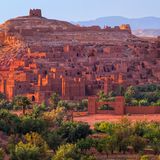 Wüstenort Quarzazate in Morocco