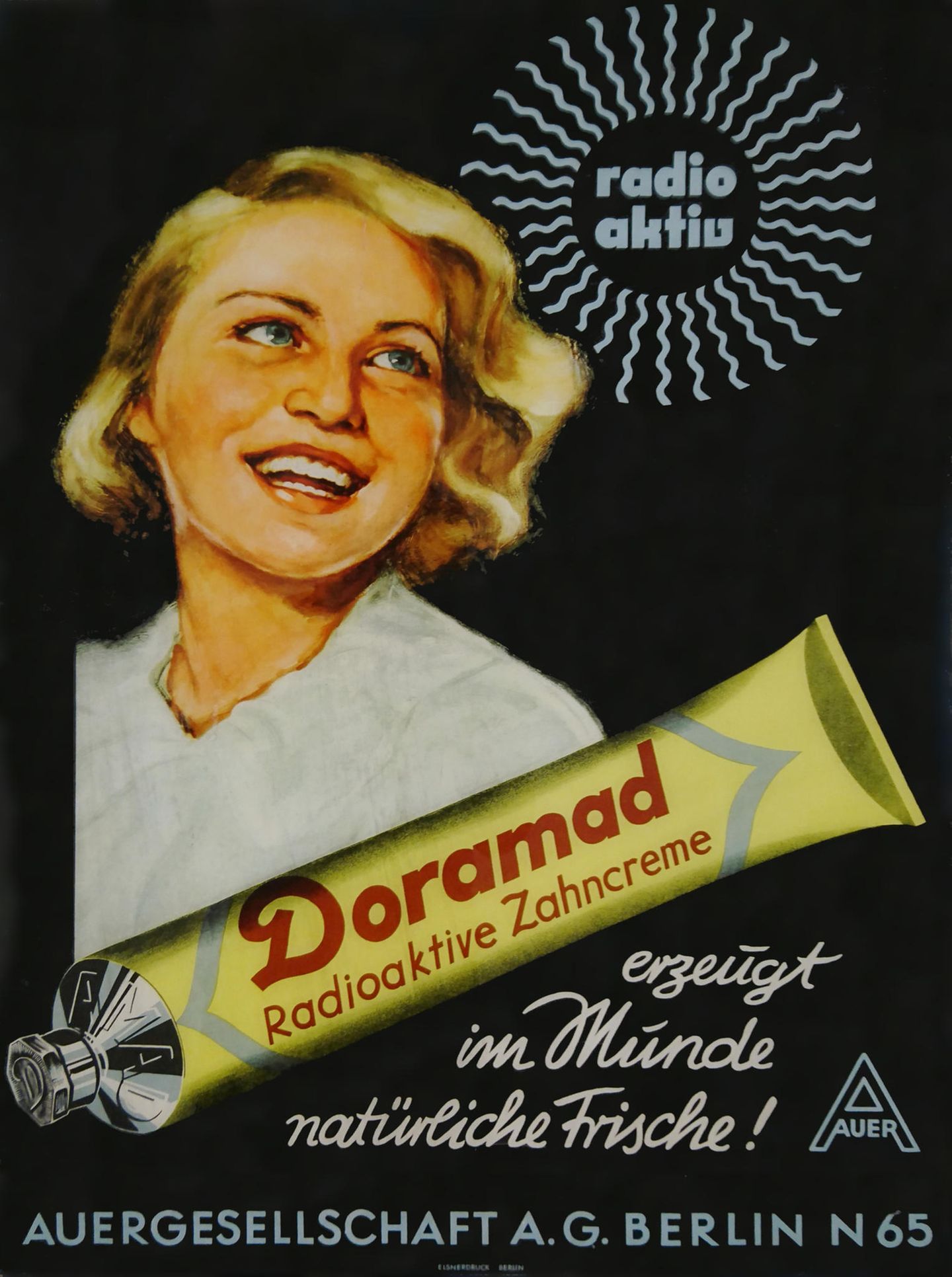 Strahlendes Lächeln: Die radioaktive Zahnpasta blieb doch Utopie