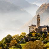 Soglio in der Schweiz