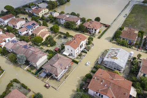 Sturm Boris überflutete Lugo in Norditalien