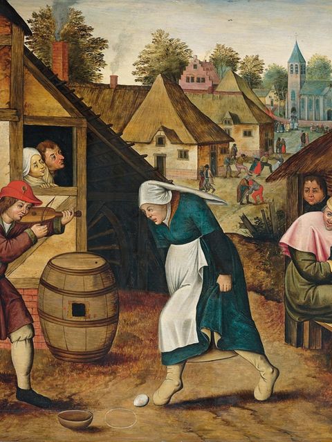 Der Eiertanz von Pieter Brueghel dem Jüngeren