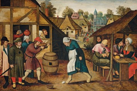 Der Eiertanz von Pieter Brueghel dem Jüngeren