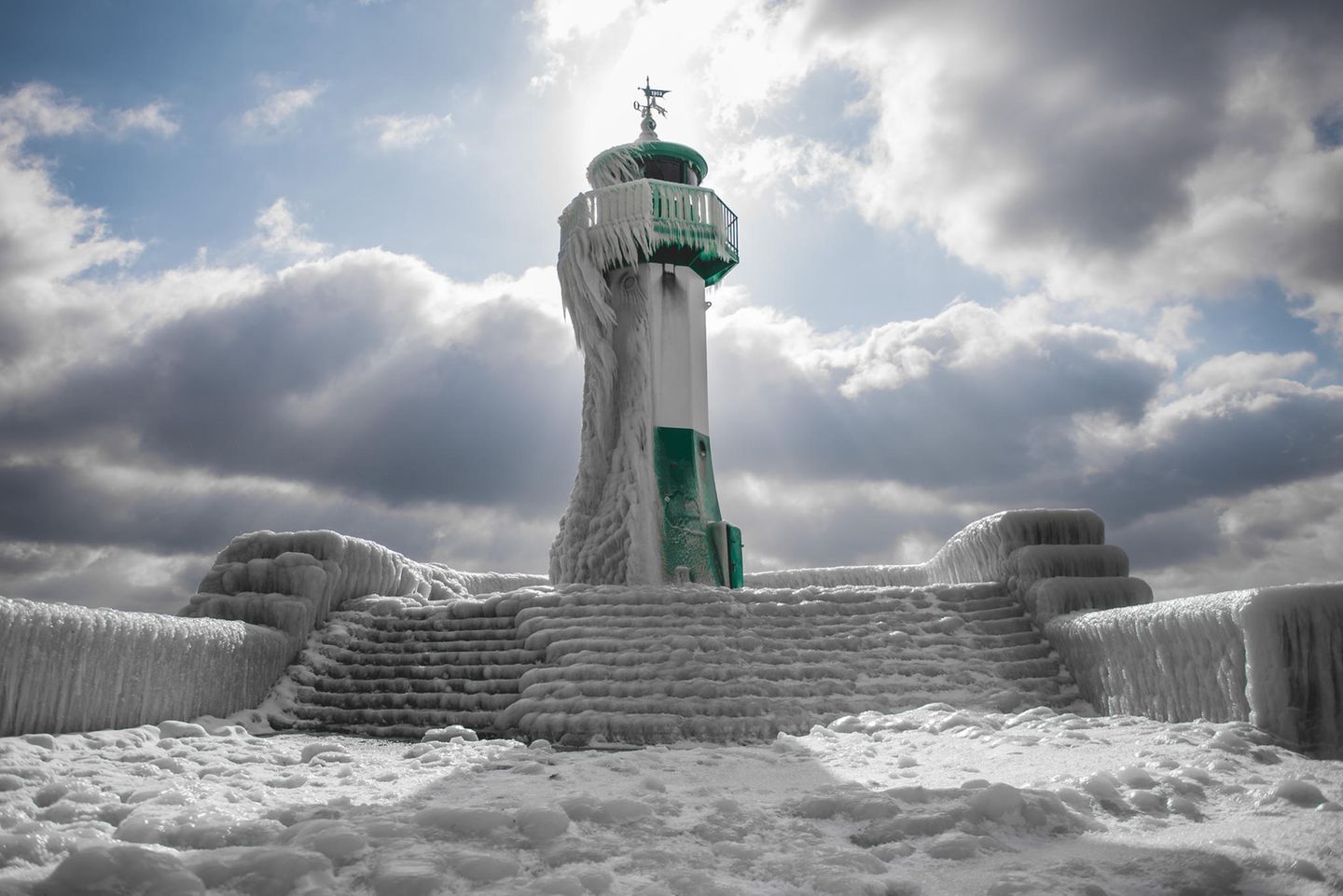 Sassnitz auf Rügen im Winter