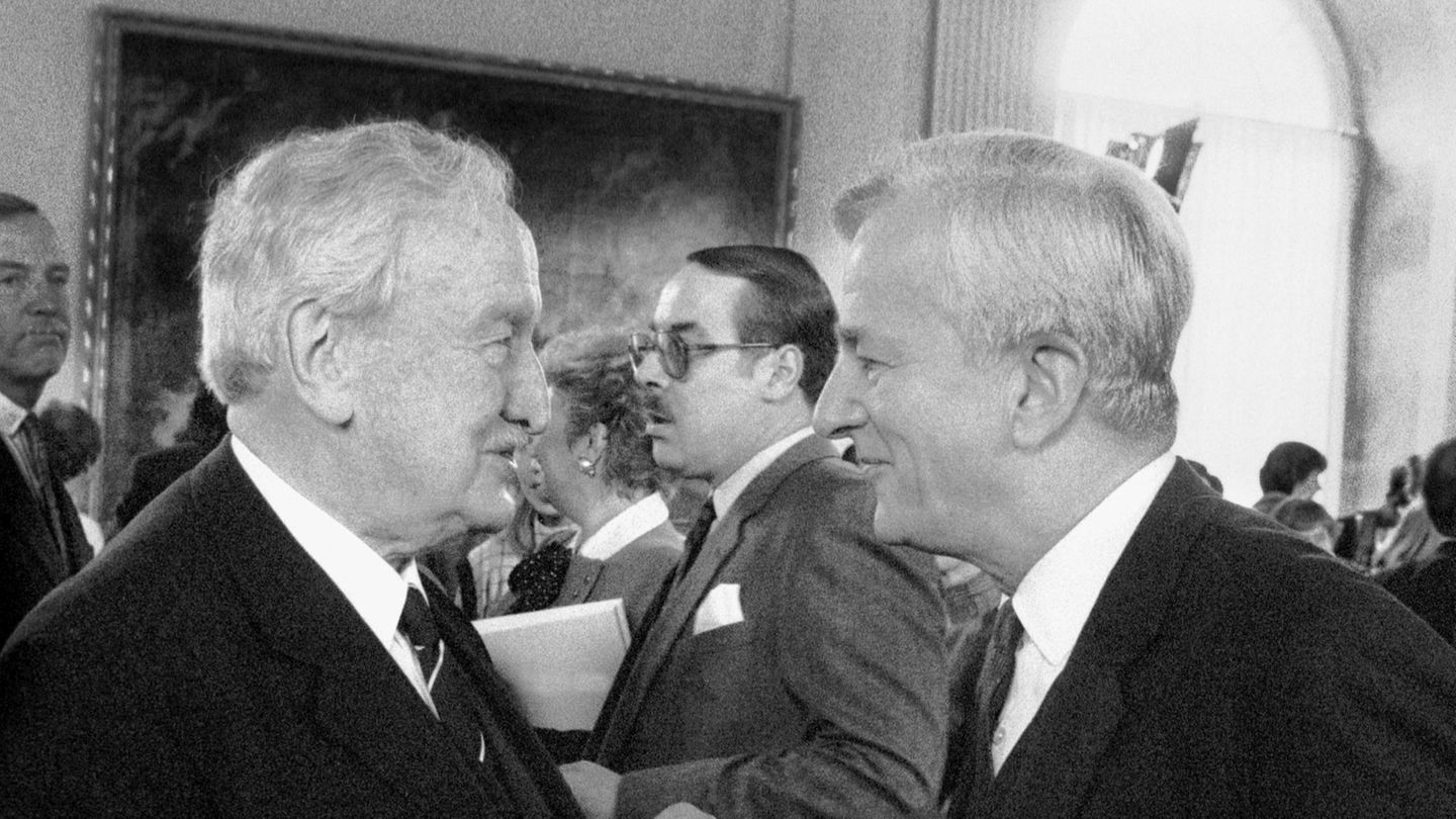 Hermann Josef Abs: Deutschlands oberster Banker Hermann Josef Abs mit Richard von Weizsäcker