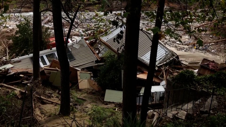 Tropensturm "Helene": Zerstörung nach Hurrikan Helene Zerstörung nach Hurrikan Helene