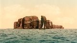 Kolorierte Aufnahme von Helgoland
