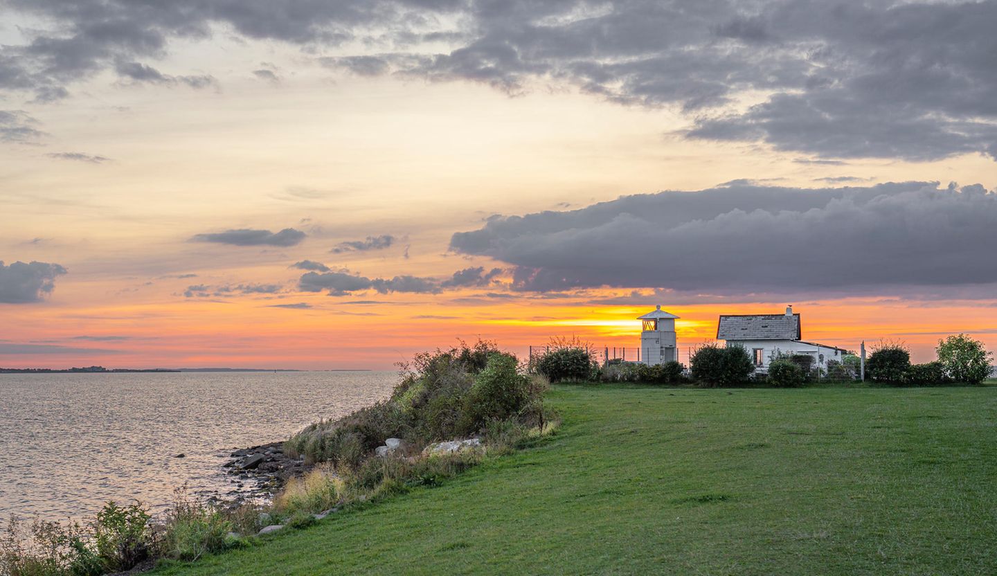 Leuchtturm Strukkamphuk auf der Insel Fehmarn