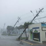 Extreme Windböen haben Strommasten in Fort Myers, Florida umgeknickt. Mehr als drei Millionen Haushalte in dem Bundesstaat waren ohne Strom, wie aus Daten der Seite poweroutage.us hervorging