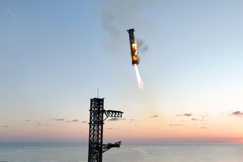 SpaceX gelingt die Landung einer Starship-Raketenstufe
