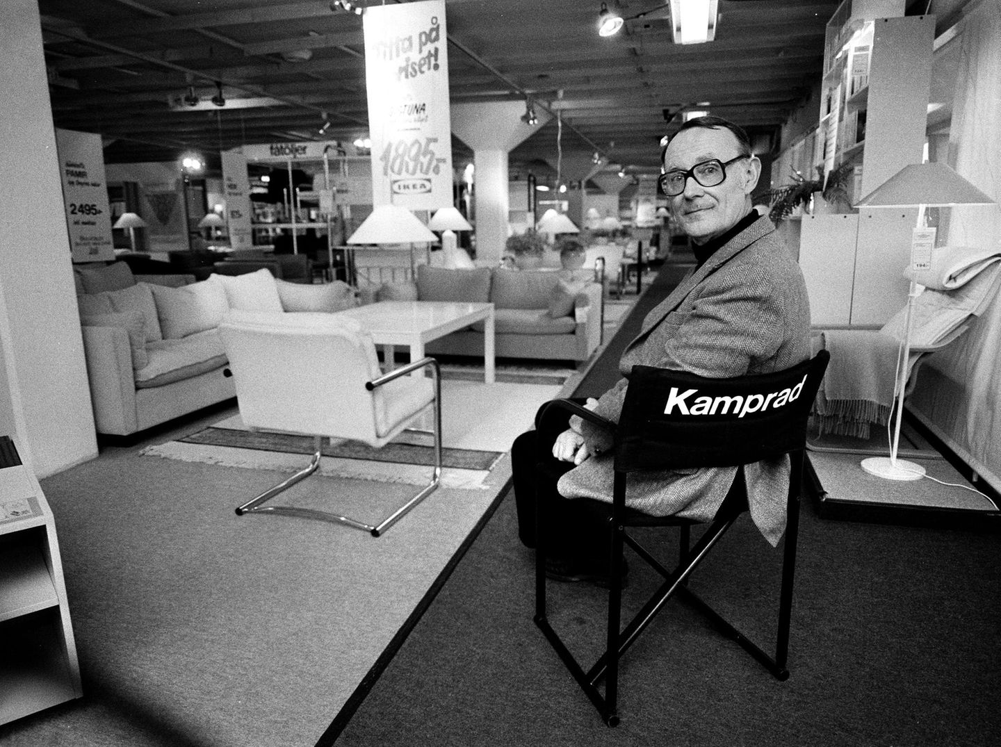 Ein Sparfuchs – in jeder Hinsicht Ingvar Kamprad in einer Ikea-Filiale