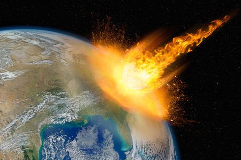 Asteroid trifft die Erde