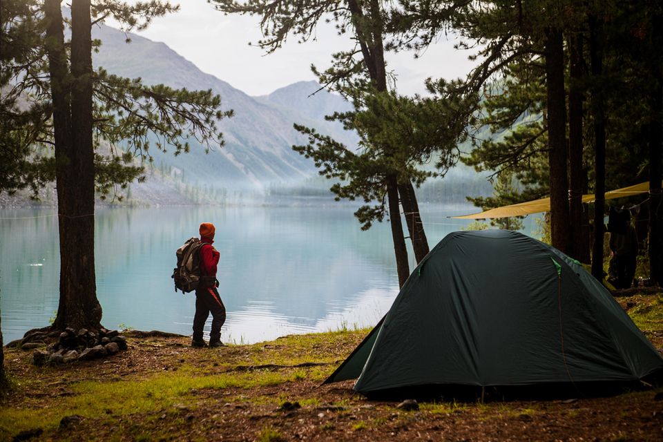 Camping im Herbst