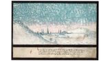 Schneesturm fegt über Stadt
