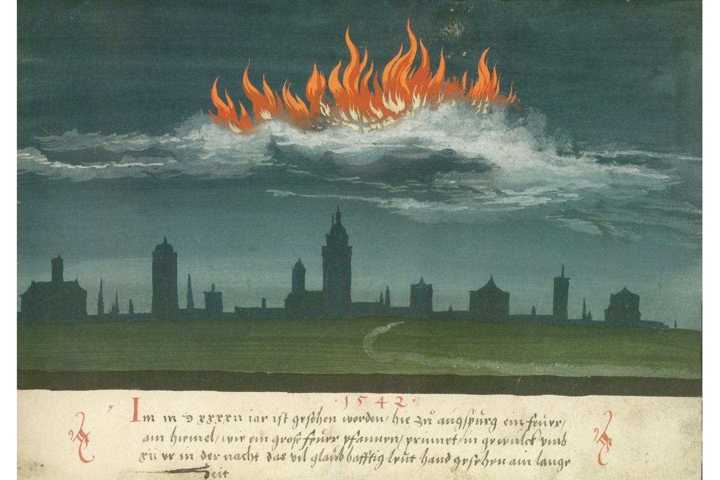 Himmelsfeuer über Augsburg