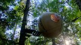 Free Spirit Spheres, a popular alternative night stays while visiting the Central Vancouver Area. near Errington and Qua