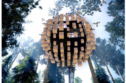 Treetop Hotel in Lappland