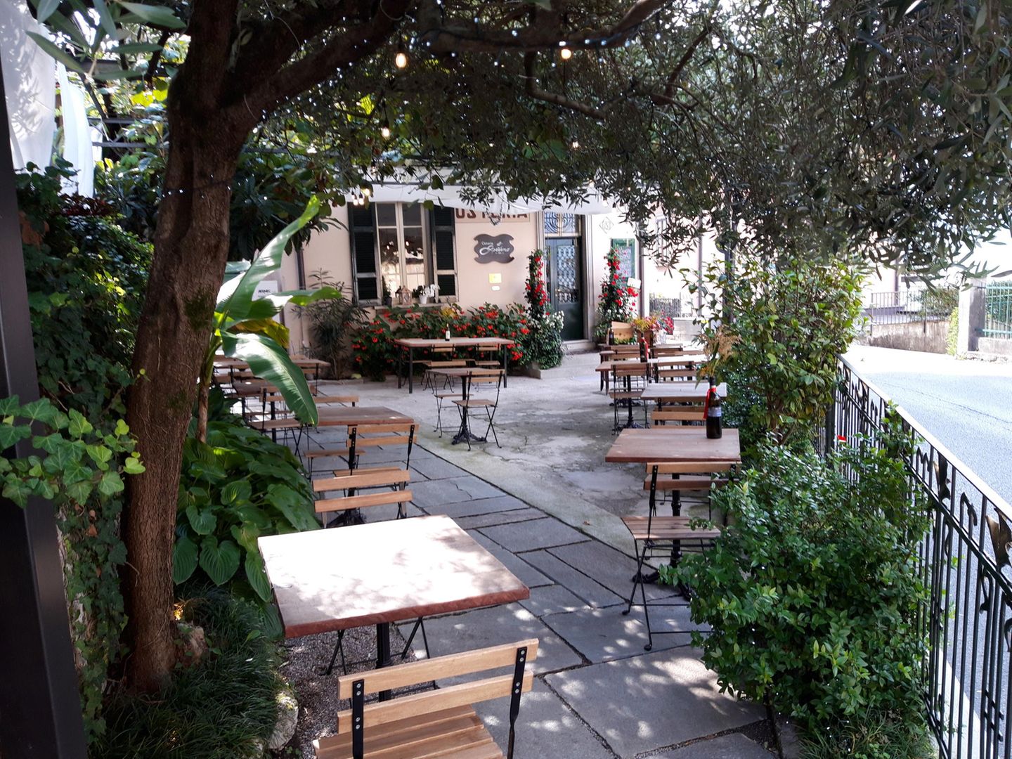 Terrasse eines  Restaurants