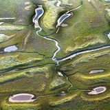 Versandete Flussmündung in  Flender Knokke-Heist, Luftaufnahme