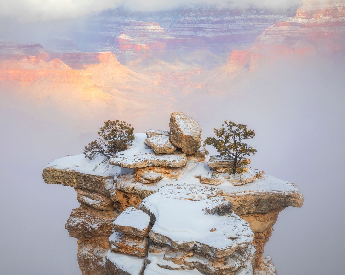 Winterlandschaft am Südrand des Grand Canyon