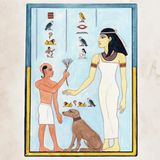 3. SCHRITT: Den richtigen Ton treffen Nicht einmal den Farbton dürfen die Malerinnen und Maler selbst wählen. Rostrote Haut zeichnet Männer und Jungen aus, Frauen dagegen strahlen stets hellgelb. Schließlich arbeiten die Frauen nicht draußen auf dem Feld, wo die Sonne sie bräunen kann. Die Hautfarbe zeigt zudem die Herkunft an. Nubierinnen und Nubier aus dem Süden etwa werden schwarz oder dunkelbraun, Syrerinnen und Syrer aus dem Norden gelb gemalt. Tierzeichnungen färbt man dagegen ihrem tatsächlichen Vorbild entsprechend, daher ist Lola hier schlicht braun. Jede Farbe hat eine eigene Bedeutung. Mit „hedj“ und „kek“ bezeichnen die Ägypterinnen und Ägypter hell und dunkel. Doch „hedj“ ist mehr als nur hellgelb wie das Sonnenlicht, sondern auch alles, was glänzt. Frauen malt man also nicht nur gelb, weil sie tatsächlich hellere Haut haben, sondern auch, um ihre Schönheit zu preisen. „Kek“ bedeutet das Gegenteil, nämlich so viel wie Finsternis und Angst. Wie in einem Malbuch füllen die Ägypterinnen und Ägypter ganze Flächen mit demselben Farbton aus, ohne Abstufungen. So etwa auch die Haare, die dadurch unnatürlich glatt wirken. Sie werden im Übrigen fast immer schwarz gemalt. Allerdings nennt sich diese Farbe nicht „kek“, sondern „djab“, was so viel wie Kohlrabenschwarz bedeutet. Um die Farben herzustellen, müssen die Ägypterinnen und Ägypter manchmal weit reisen. Ein bestimmtes Mineral, aus dem sie einen Gelbton anmischen, nämlich Arsenblende, gibt es beispielsweise nur in Persien.