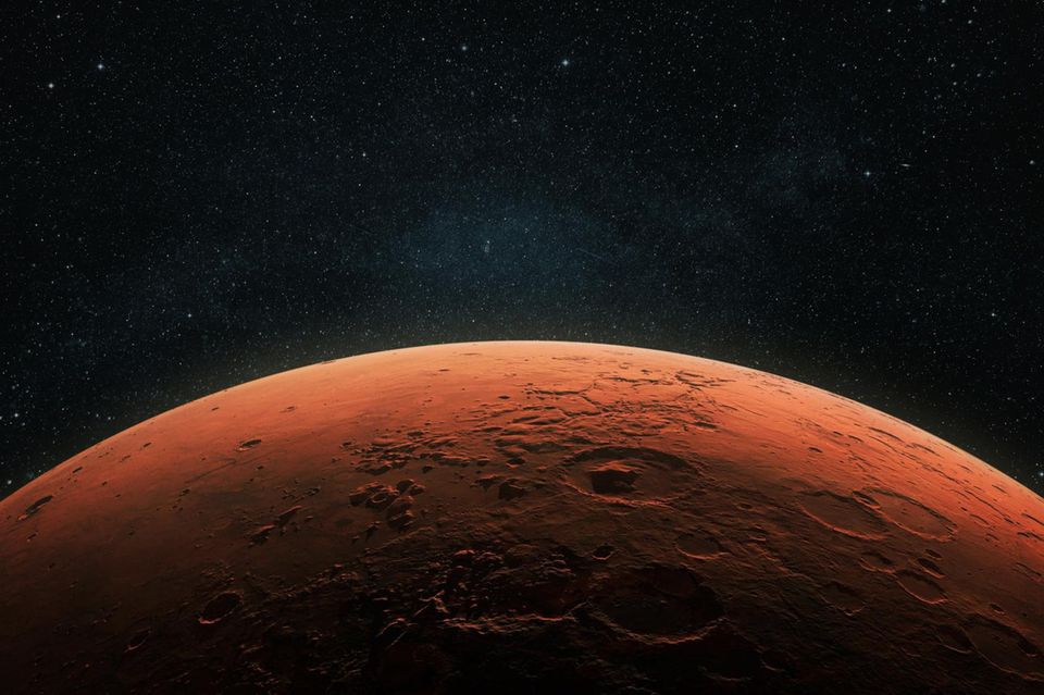 Eine Fotografie des Mars