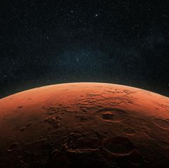 Eine Fotografie des Mars