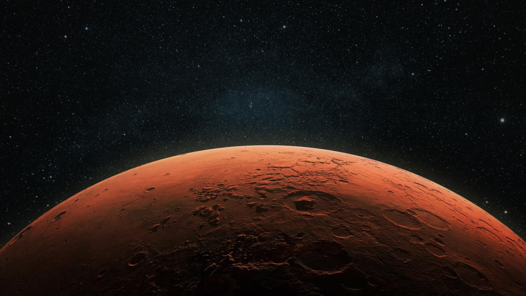 Eine Fotografie des Mars