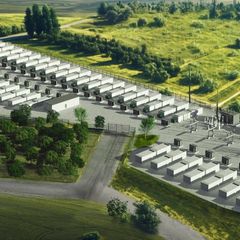 Rendering des Batteriegroßspeicheranlage in Alfeld