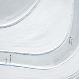 Schneebedeckter St. Moritzsee von oben