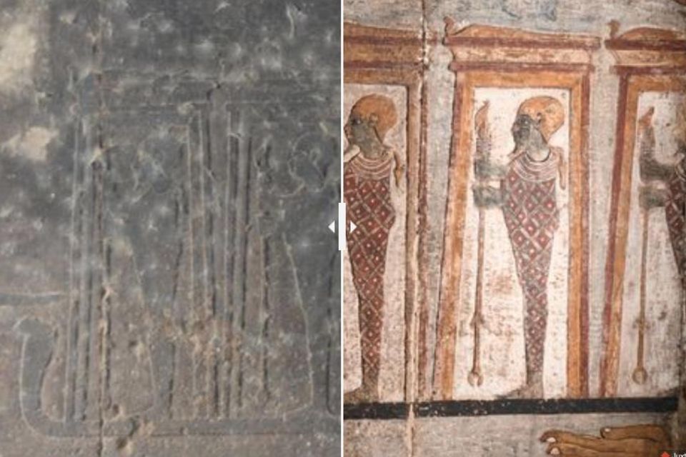 Archäologie: Vorher-Nachher-Bilder zeigen altägyptischen Tempel in neuem Glanz