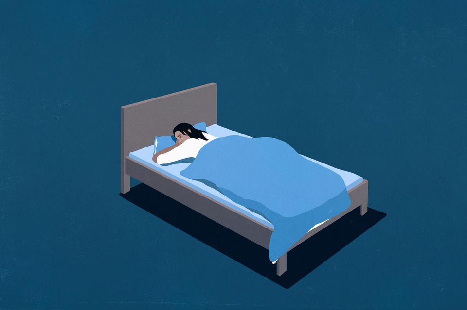 Nichts an diesem Bild war für die Menschheit selbstverständlich: Lange bestanden Betten aus Gras. Und lange Zeit wäre niemand auf die Idee gekommen, alleine zu schlafen 1.4282