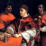 Papst Leo X. mit Dienern