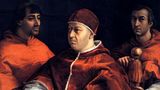 Papst Leo X. mit Dienern