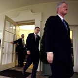 Bill Clinton verlässt das Weiße Haus