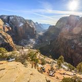Ausblick von Angels Landing auf den Zion Canyon