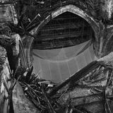 Blick auf Restaurierungsarbeiten an der Notre-Dame