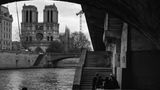 Blick von der Seine auf die Notre-Dame