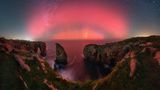 Mit dieser Aufnahme von einem Nordlicht in Asturien im Norden Spaniens ging für den Fotografen Edén Sánchez ein Traum in Erfüllung.