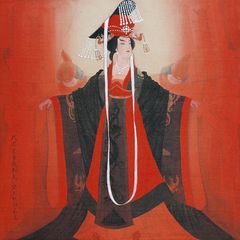 Wu Zhao in rotem Gewand