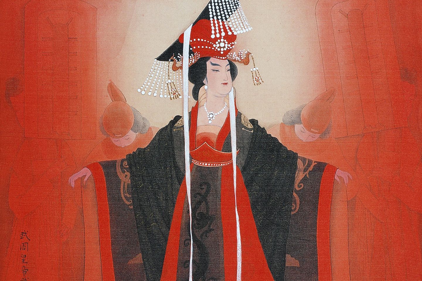 Erst Konkubine, dann Kaiserin: Wu Zhao Wu Zhao in rotem Gewand