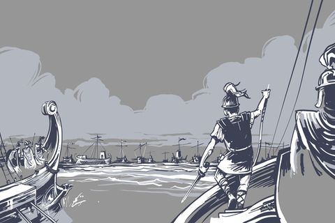 Illustration Kriegsgaleeren