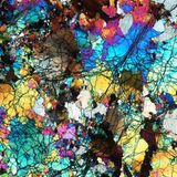 Er wurde mit kreuzpolarisiertem Licht bestrahlt. Das Gestein war Teil des Erdmantels und stammt aus der Tiefe des Eismeers. Für die mikroskopische Untersuchung wurden aus dem Objekt mikrometerdünne Plättchen geschliffen. Nun ruht der Stein im Museum des Smithsonian Institute in Washington. Bei seiner Entstehung vor 2,5 Milliarden Jahren muss enorme Hitze geherrscht haben: Das verraten Spuren der Oxidation.  KW 49