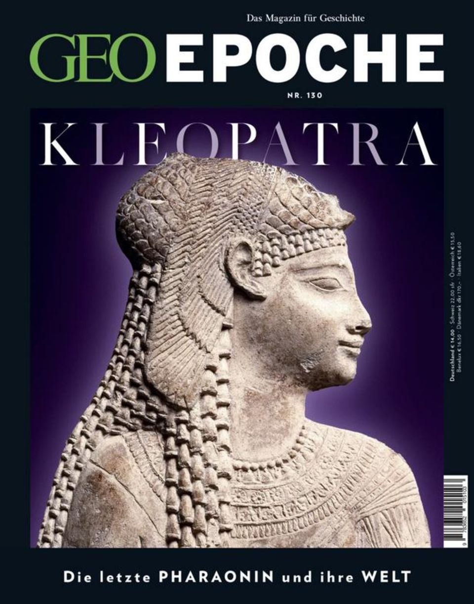 Im 1. Jahrhundert v. Chr. erringt eine griechisch-stämmige Prinzessin die Macht im reichen Ägypten – und führt das dortige Imperium der Ptolemäer als Pharaonin zu einer letzten, überragenden Blüte. Politisch hochbegabt und überaus gebildet, charmant und zugleich skrupellos, schmiedet sie Allianzen mit einflussreichen Römern, steigt auf den Gipfel ihrer Herrschaft – und verliert schließlich alles. Jetzt am Kiosk oder im GEO Shop.