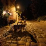 Trattoria in Rom bei Nacht