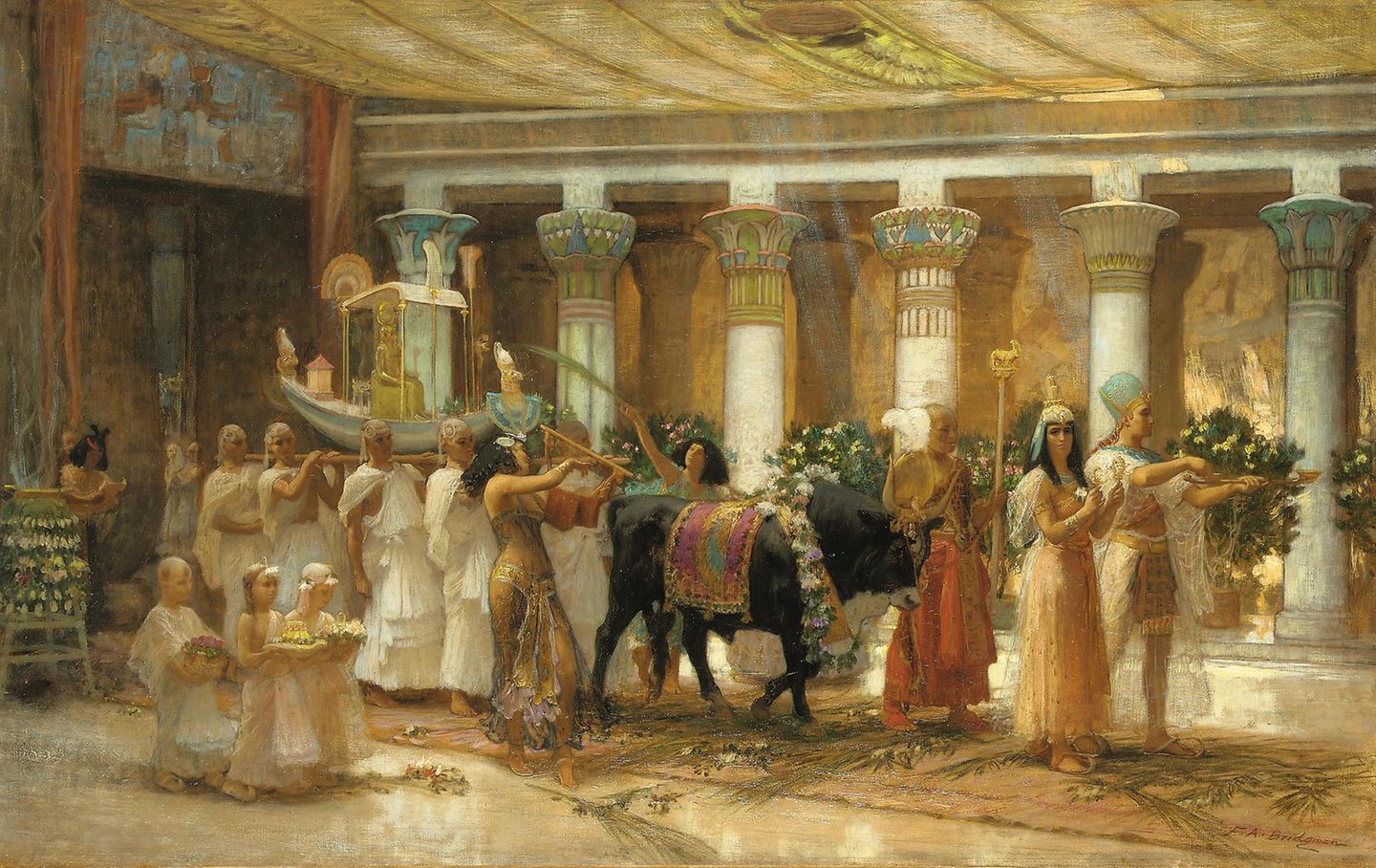 Alexanders Erbin: Ein Clan aus der Fremde Religiöse Prozession in einem ägyptischen Tempel