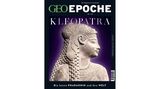 Cover der neuen GEO-EPOCHE-Ausgabe über Kleopatra, das ein Relief einer ägyptischen Königin zeigt