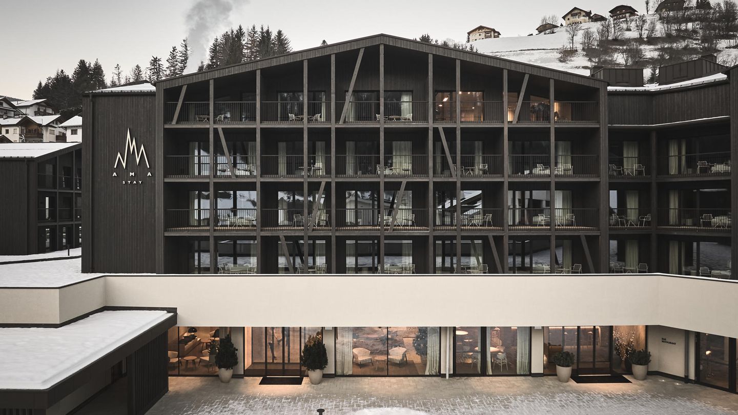 Arbeiten mit Aussicht Hotel im Winter